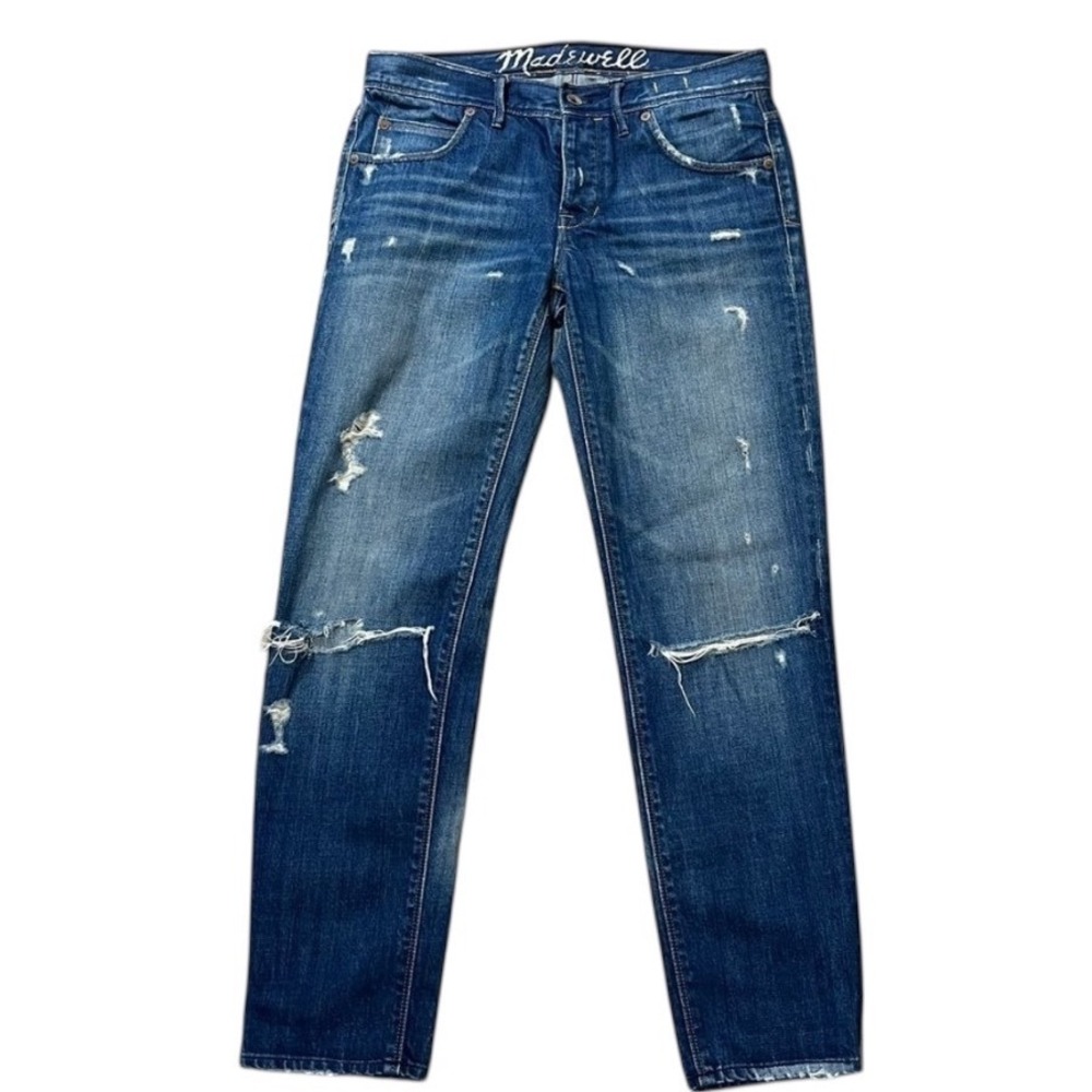 Madewell Distressed Ripped Jeans Women's Denim‎ Blue, Size 25